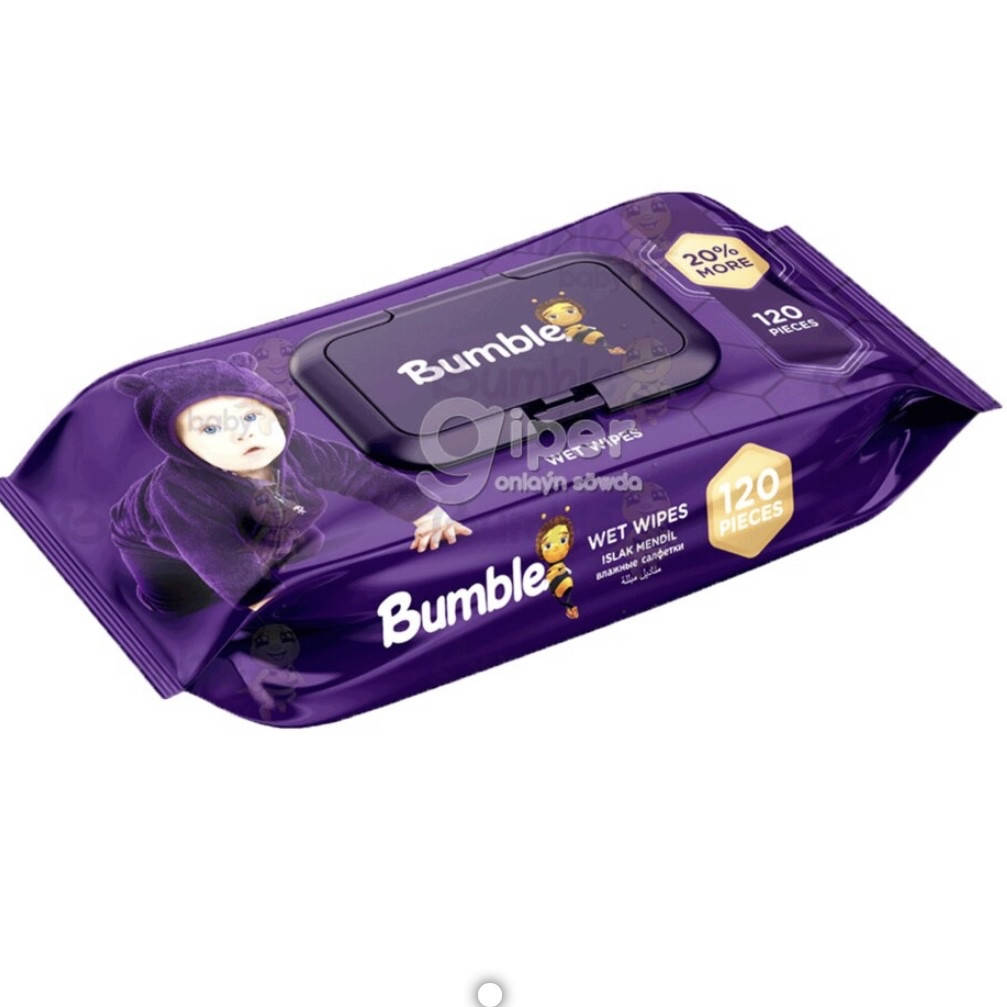 

Детские влажные салфетки BUMBLE 120 для детей 8680734005575
