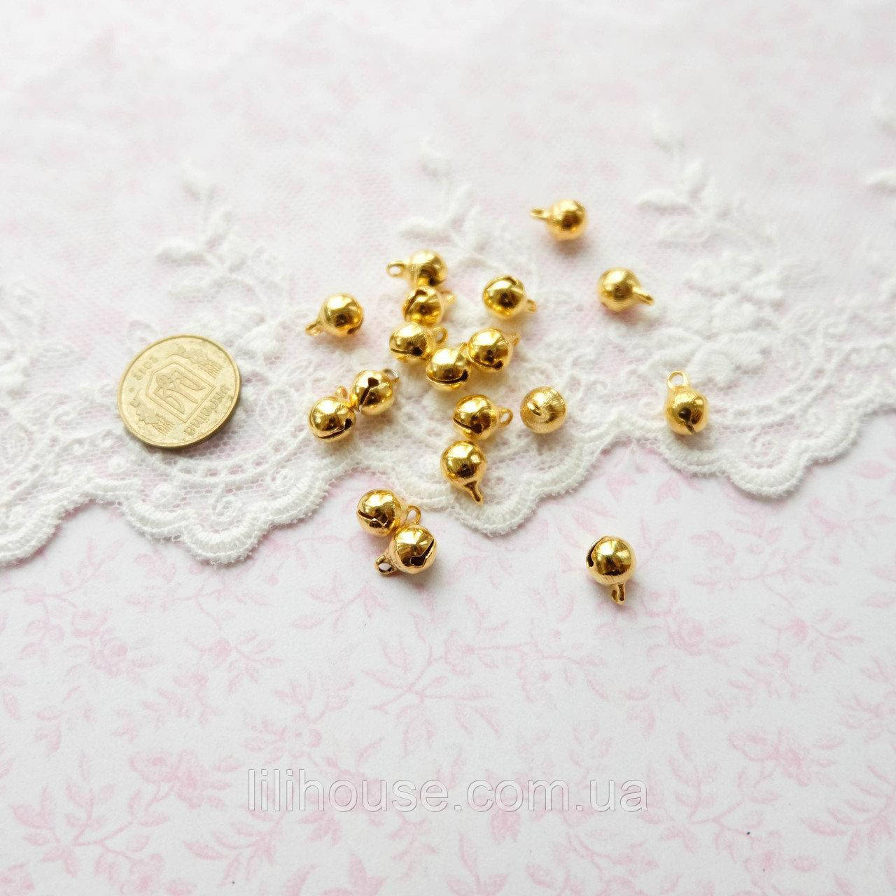 

Бубенчик 6 мм набор 10 шт ЗОЛОТО