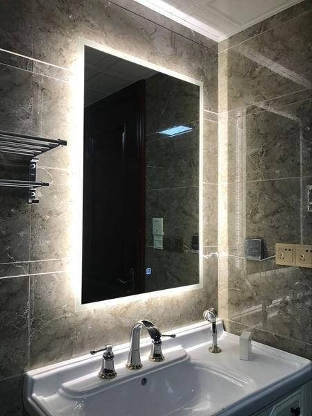 

Зеркало настенное 50 * 50 см с фоновой led подсветкой