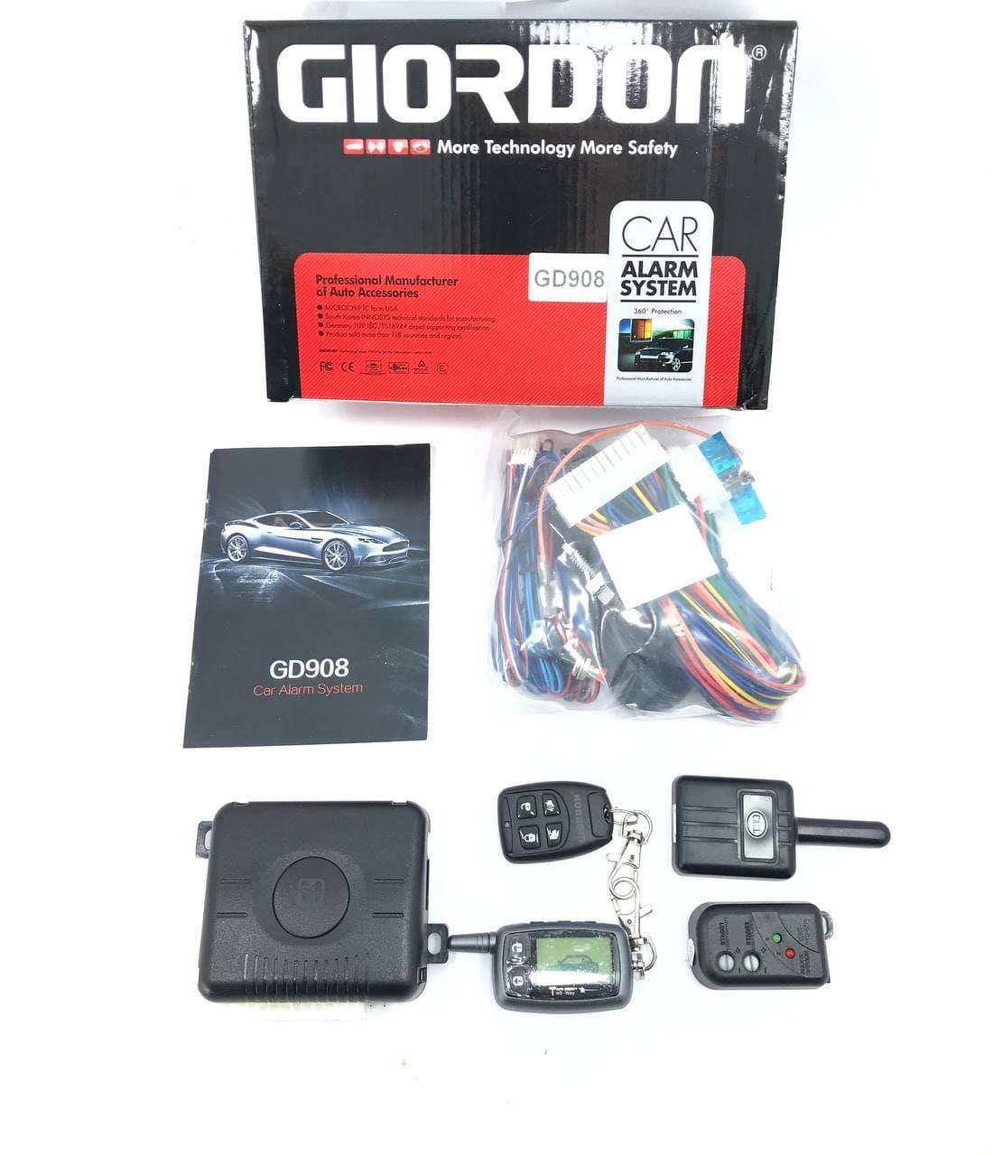 

Giordon GD908С. Автомобильная сигнализация, двухсторонняя, с автозапуском
