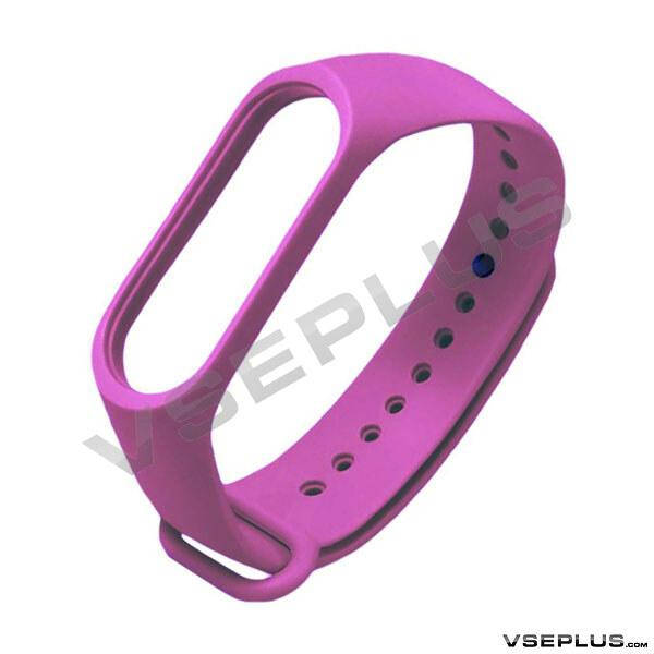 

Ремешок Xiaomi Mi Band 3 / Mi Band 4, Silicone Band, малиновый