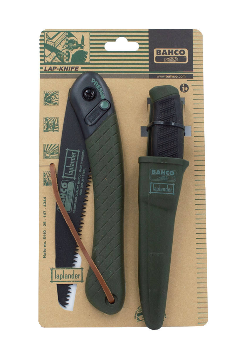 

Набор BAHCO ( БАКО / БАХКО ) ножовка складная 396-LAP + нож MORAKNIV (LAP-KNIFE)