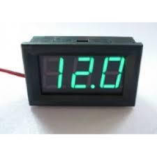 

Вольтметр цифровой DC 5-100V с LED-индикатором 0.56 дюйма зеленый, корпус черный