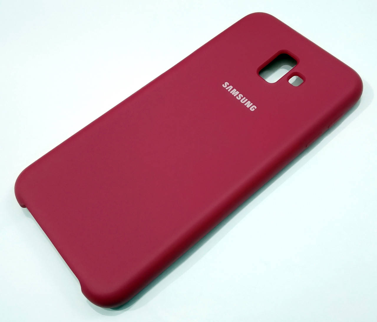 

Чехол Silicone Case Cover для Samsung Galaxy J6 Plus J610 (2018) темно-красный wine red