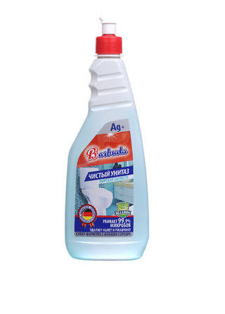 

Средство для унитазов "Чистый унитаз" с ароматом морской свежести и ионами серебра Barbuda"