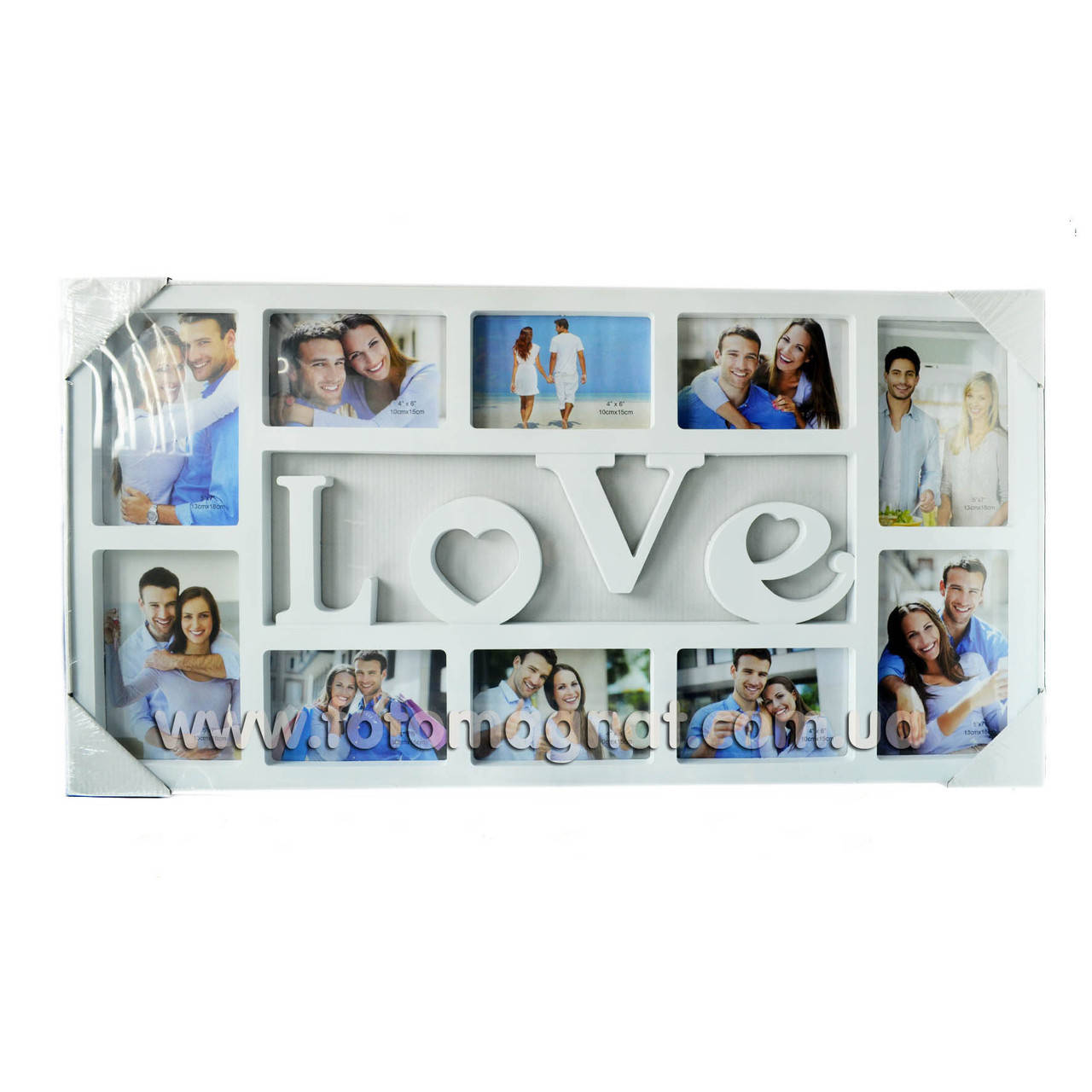 

Мультирамка "LOVE" — Фоторамка коллаж на стену, Белый