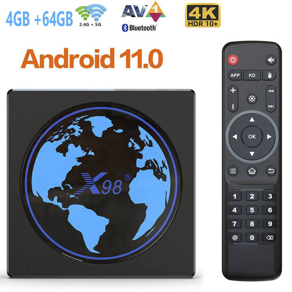 

Смарт ТВ-приставка X98 mini 4/64 Гб (X96 mini new) Amlogic S905W2 Android 11