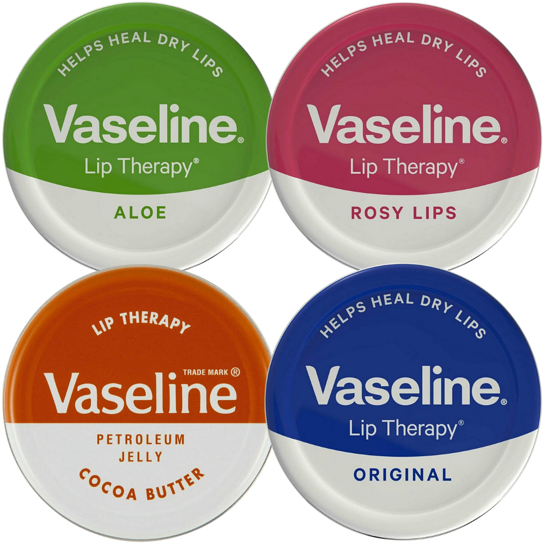 

Бальзамы для губ Vaseline Lip Therapy Cocoa Butter, Aloe, Rosy, Original 4 x 20 г