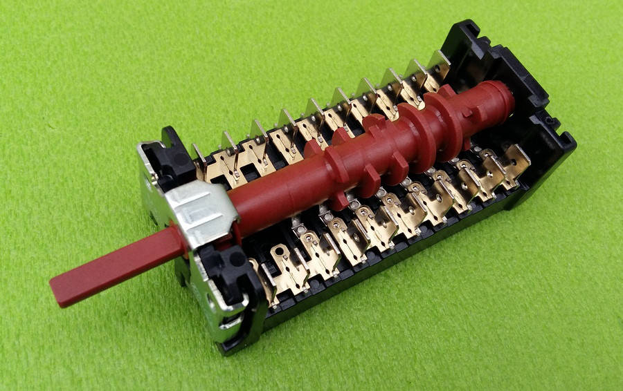

Переключатель десятипозиционный 800804 / 16А / 250V / Т150 для духовки "HANSA", "Beko" 7LA GOTTAK, Spain