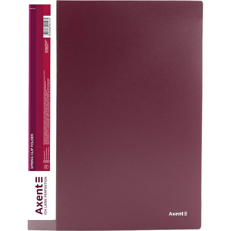 

Папка-швидкозшивач А4, бордова, Бордовый