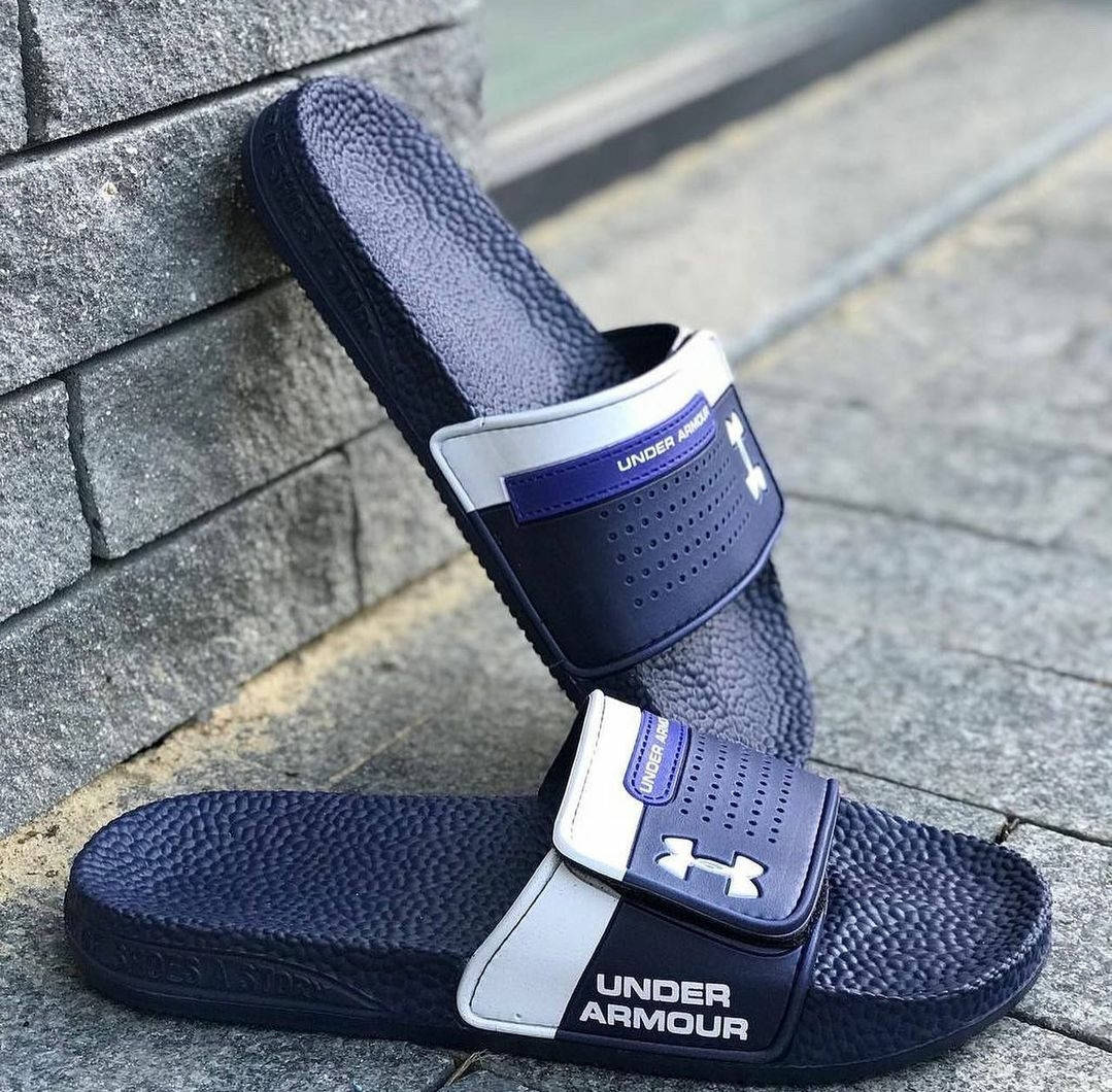 

Under Armour мужские шлёпанцы синие на липучке, Синий