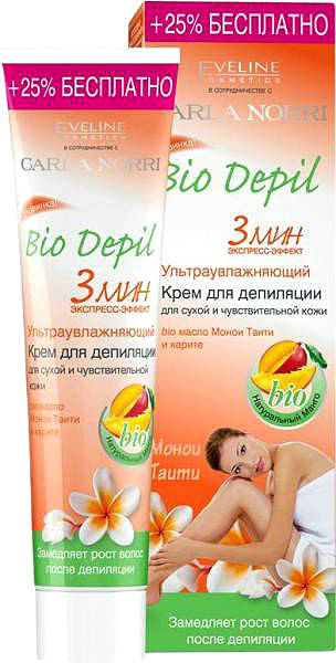 

Крем для депиляции для сухой и чувствительной кожи "Ультраувлажняющий" Eveline Cosmetics