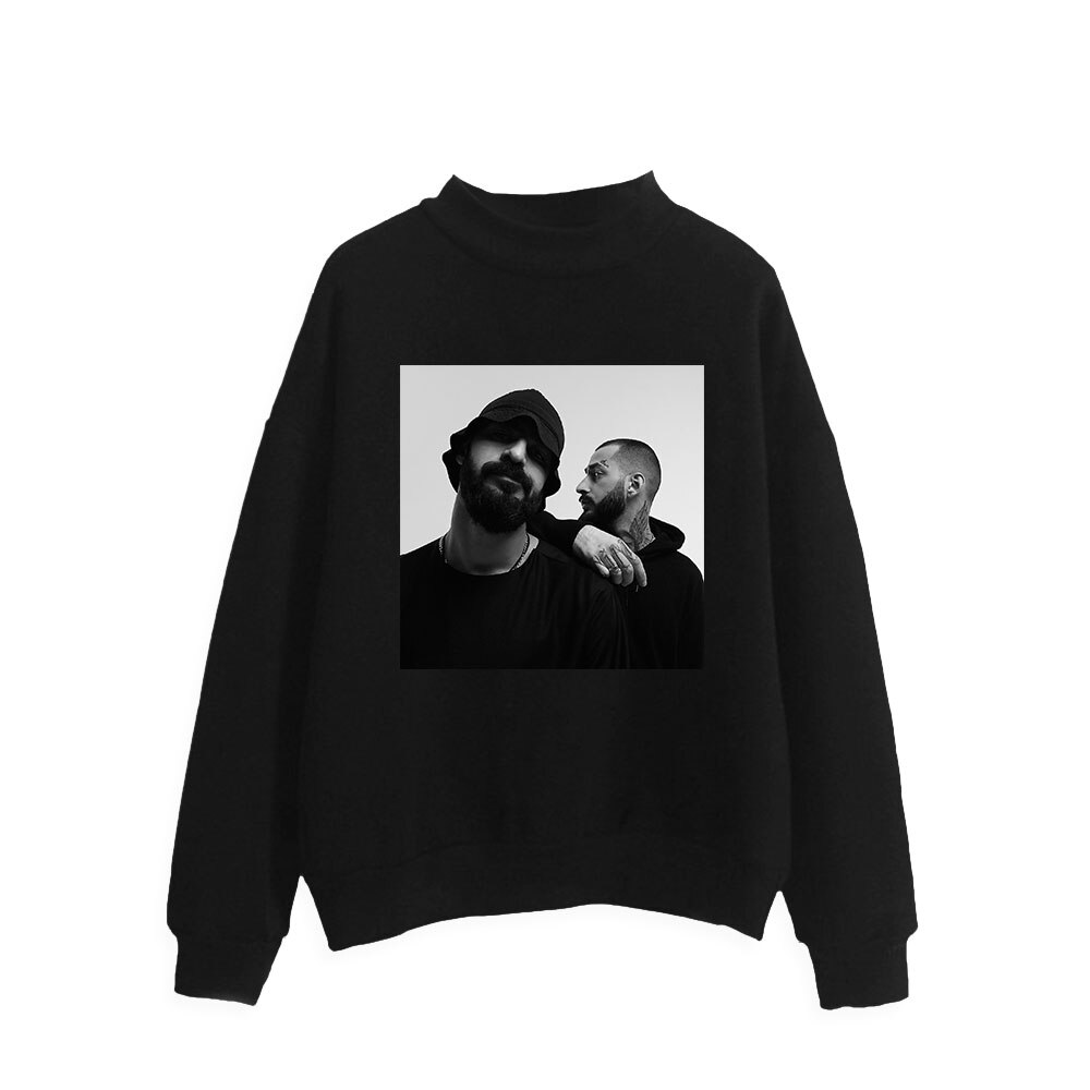 

Свитшот черный LOYS Miyagi Black-white print