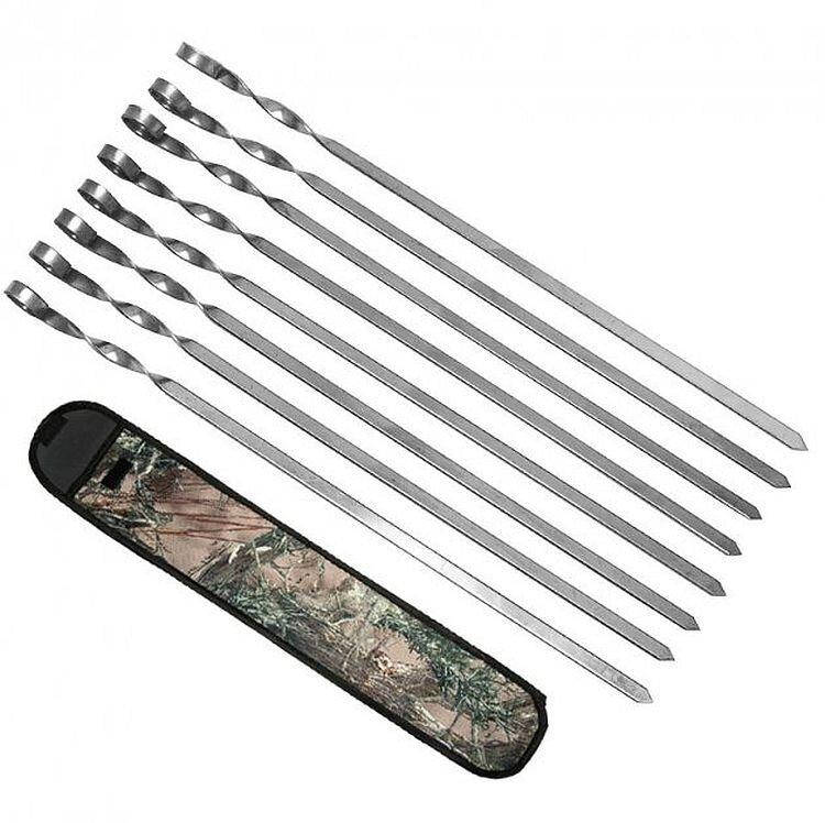 

Набор плоских шампуров 8 штук с чехлом