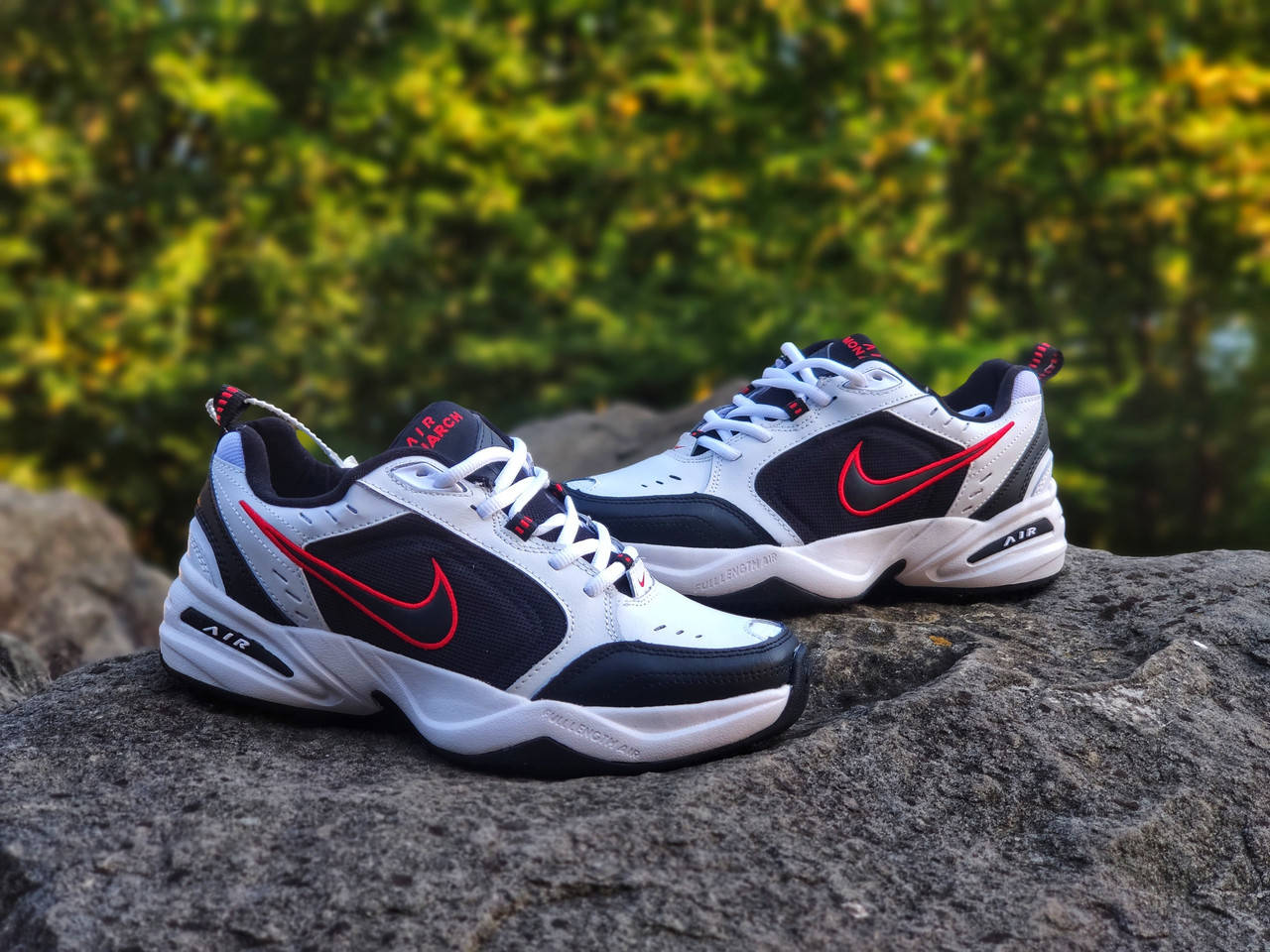

Nike Air Monarch White Black Red (Белый) Найк Монархи