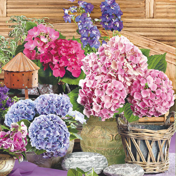 

Салфетки для декупажа "Гортензия" 33*33 см №27