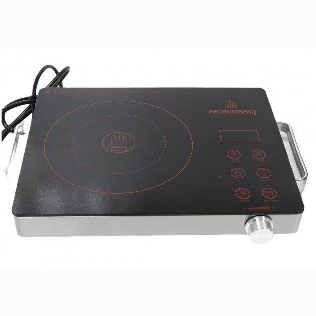 

Плита настольная инфракрасная Crownberg CB-1324 одна комфорка 2000Вт Черная