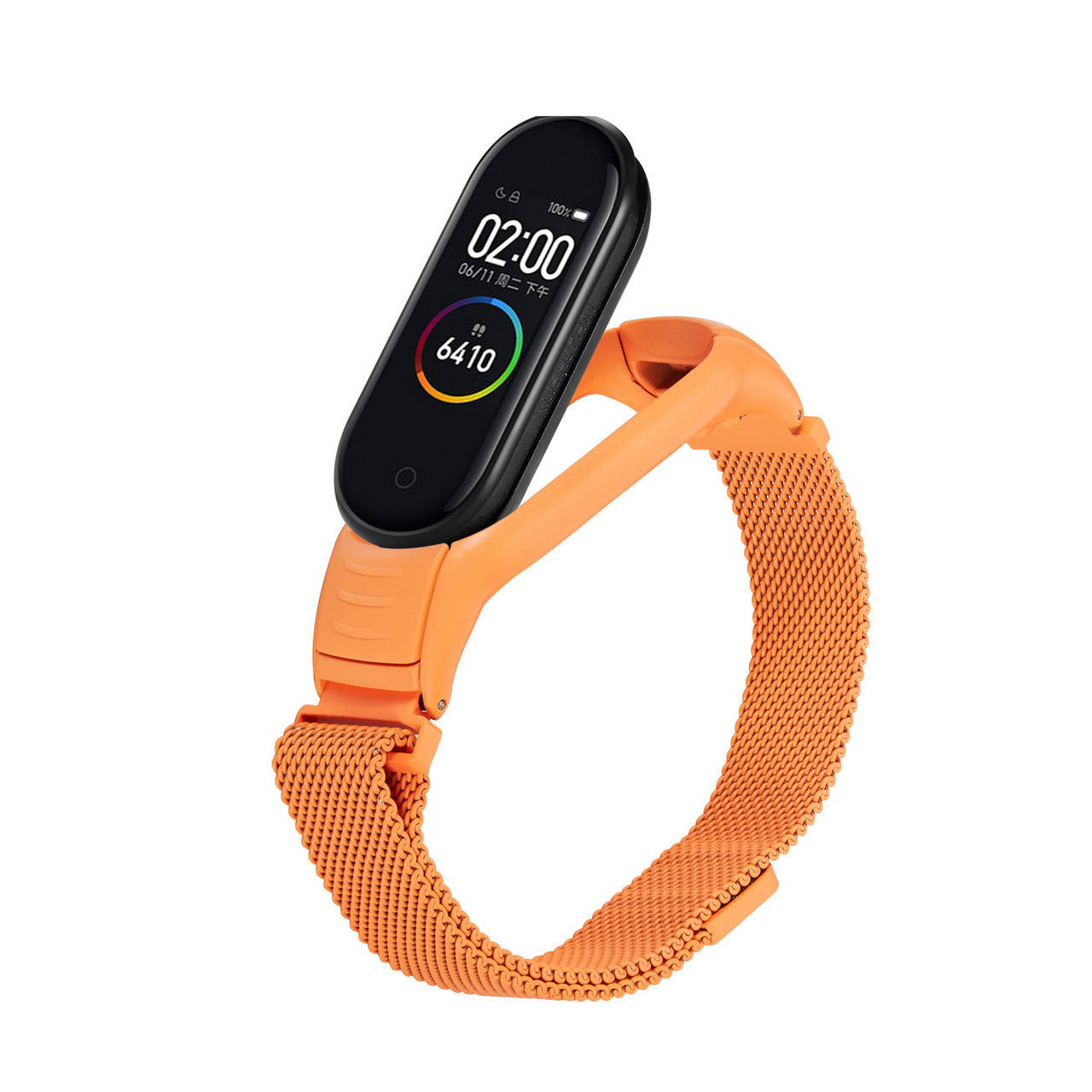 

Ремешок миланская петля стальной BeWatch для Xiaomi MiBand 3 / Mi Band 4 Ярко-оранжевый (1041211)