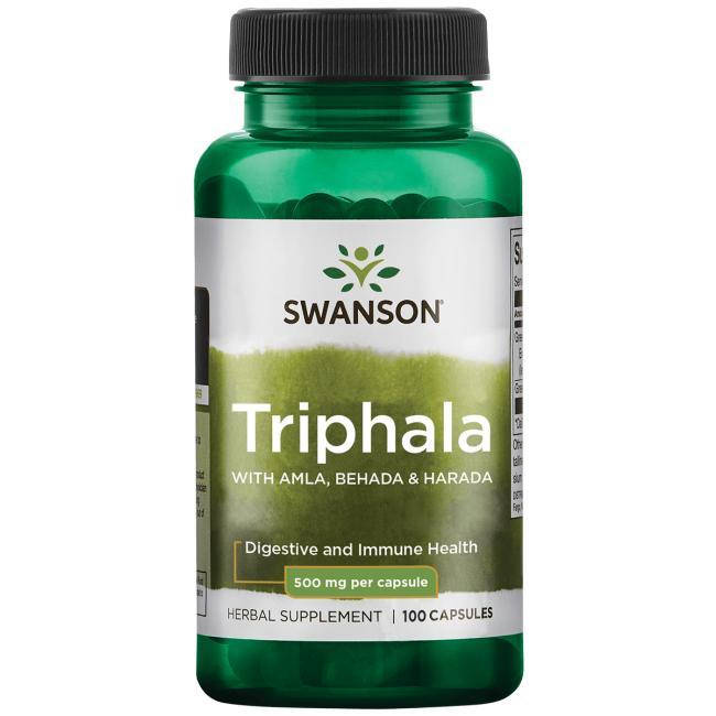 

Трифала, Triphala, Swanson, 500 мг 100 капсул