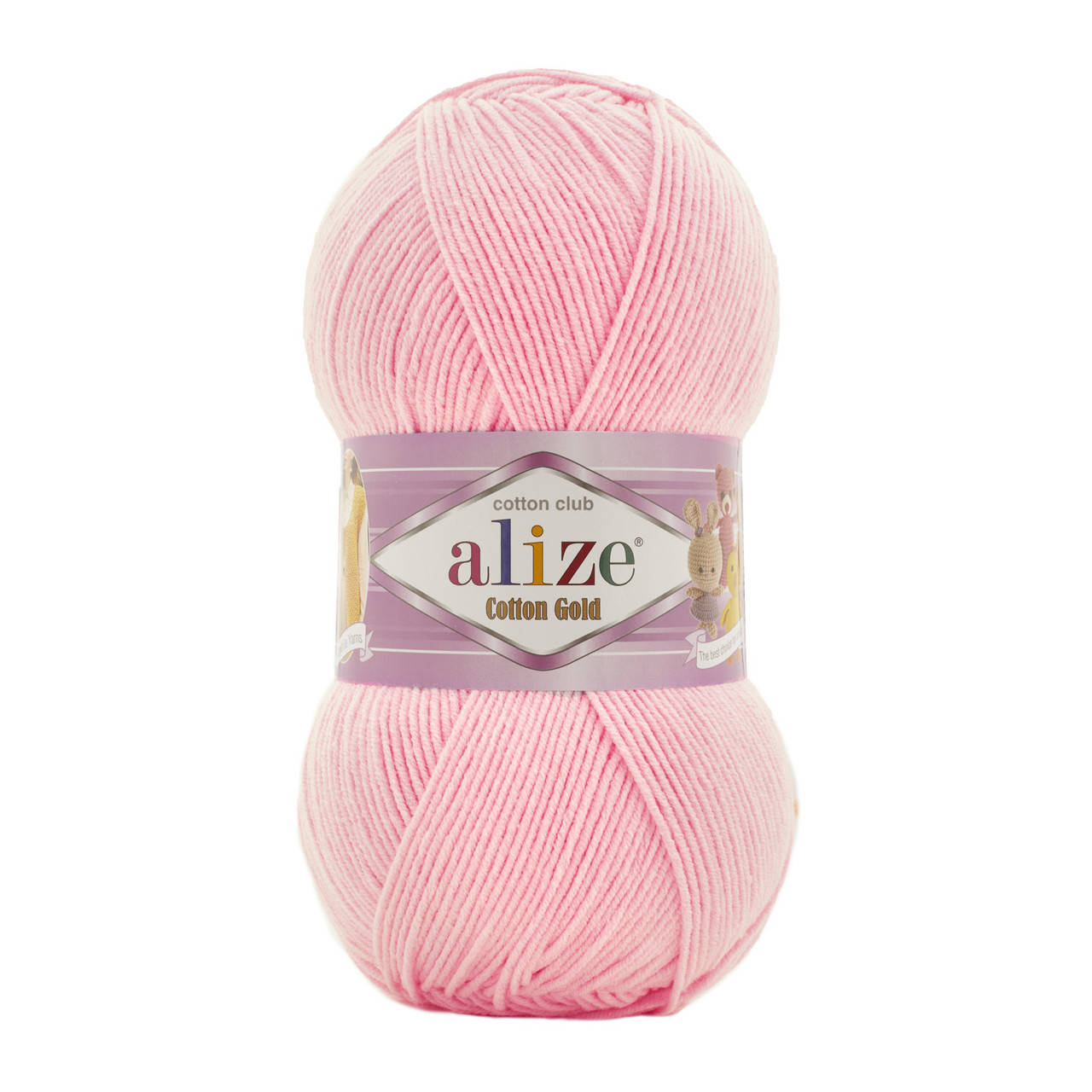 

Alize Cotton Gold (Ализе Коттон Голд) № 518 розовый (Пряжа хлопок, нитки для вязания)