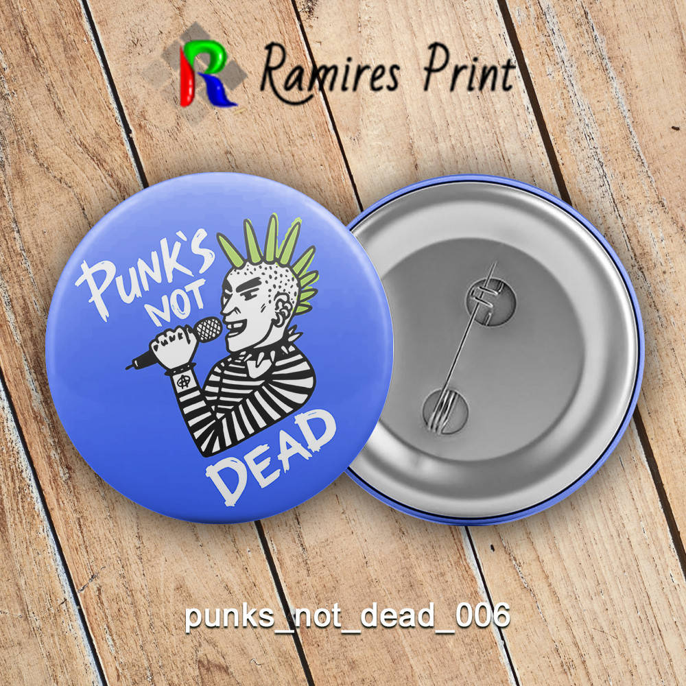

Значок рок Punks not dead 006