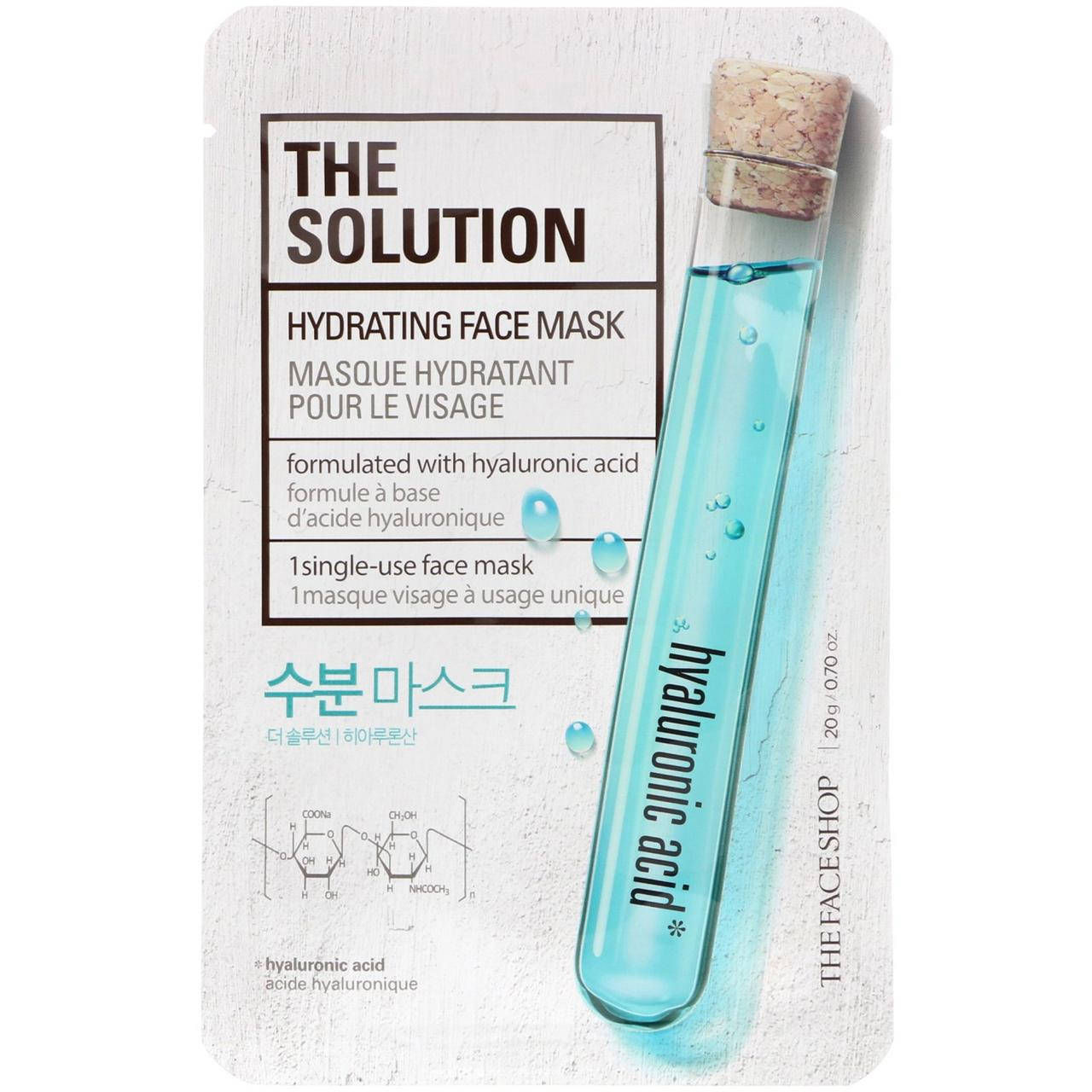 

Увлажняющая маска для лица Зе Фасе Шоп The Face Shop The Solution, Южная Корея, 1 шт, 20 г