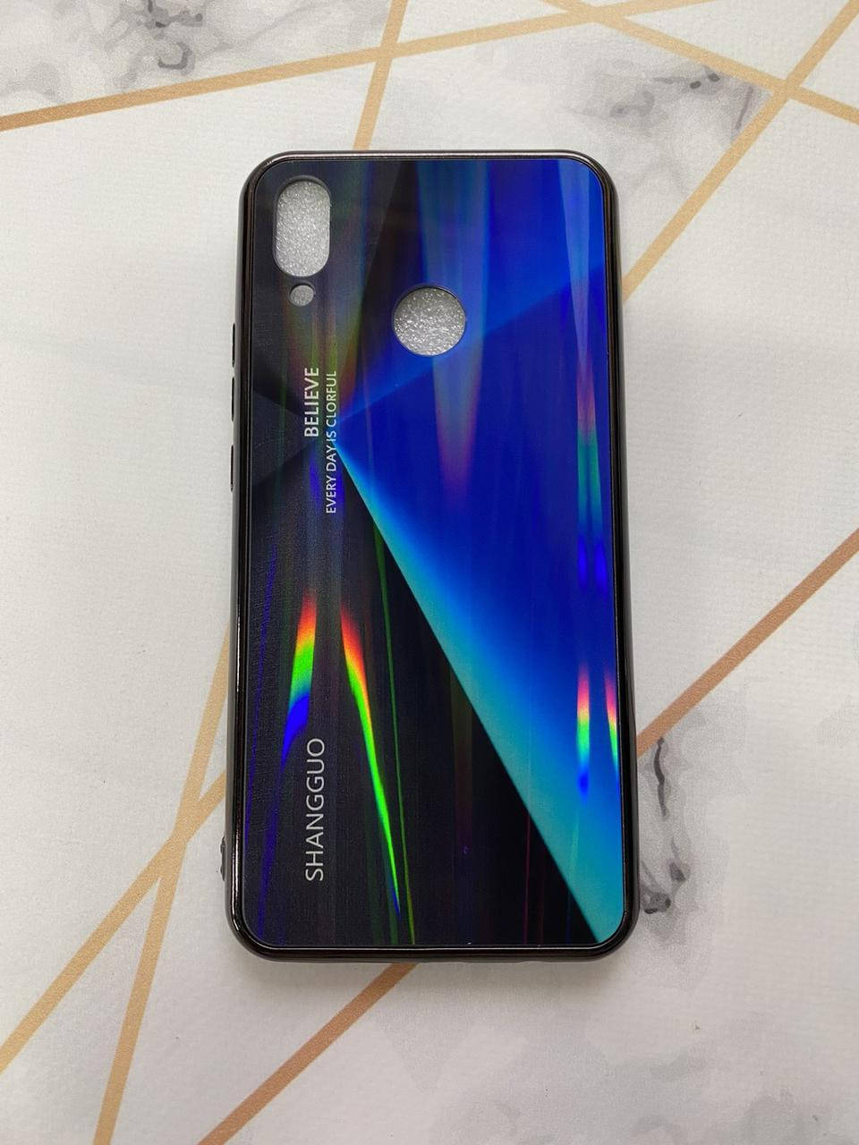 

Защитный глянцевый чехол Gradient для Huawei P Smart Plus Синий