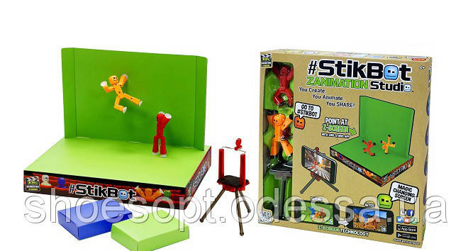 

Набор для анимации Stikbot Стикбот 2 фигурки, подставка, сцена