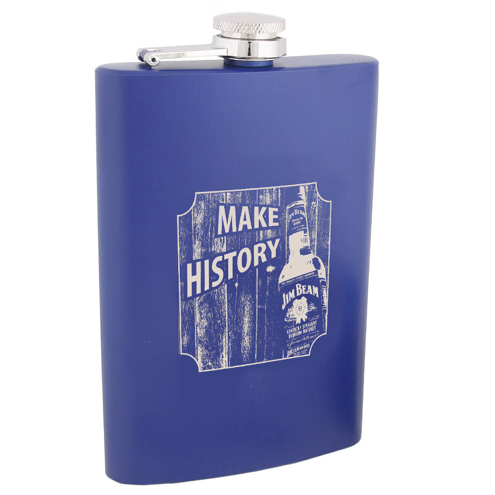 

Фляга подарочная с лазерной гравировкой, Синий