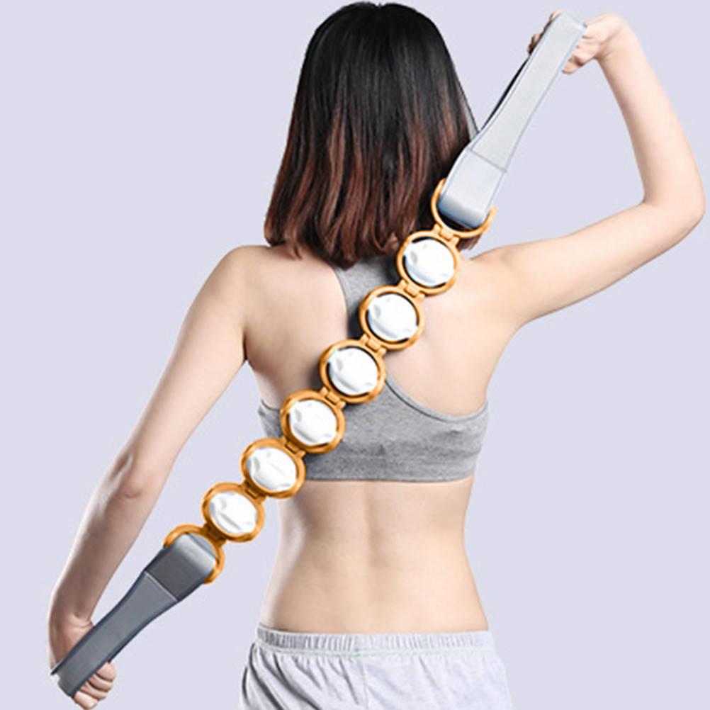 

Массажер-лента роликовый Massage Rope-Ручной массажер для всего тела-Роликовый массажер Оранжевый SKL