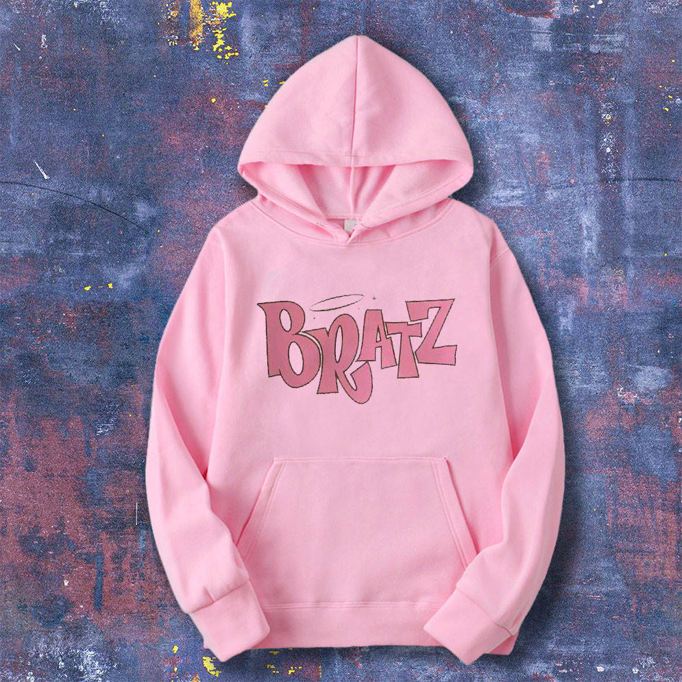 

Худи с надписью BRATZ толстовка розовая, Розовый