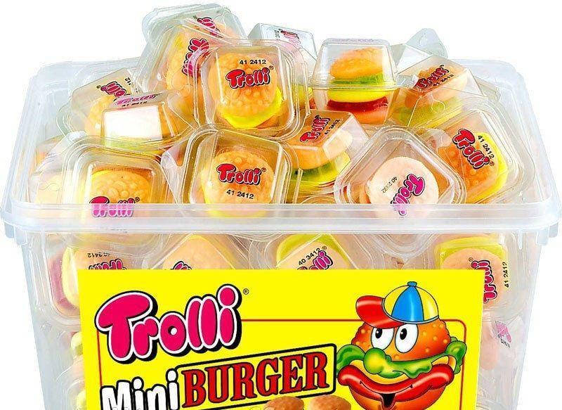 

Жевательный мармелад Trolli Mini Burger 60 шт 600g