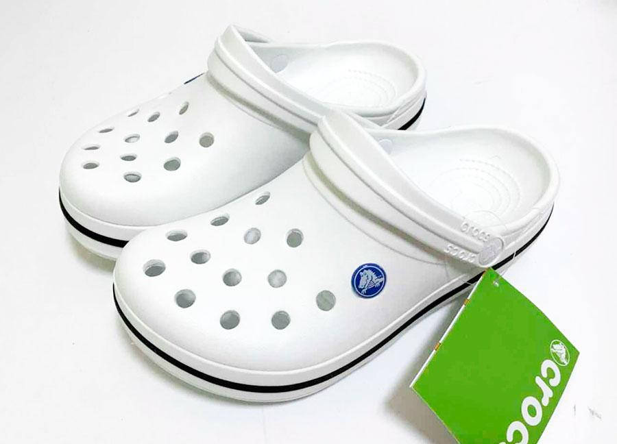 

Мужские кроксы белые, для медиков, сабо Crocs оригинал, Белый