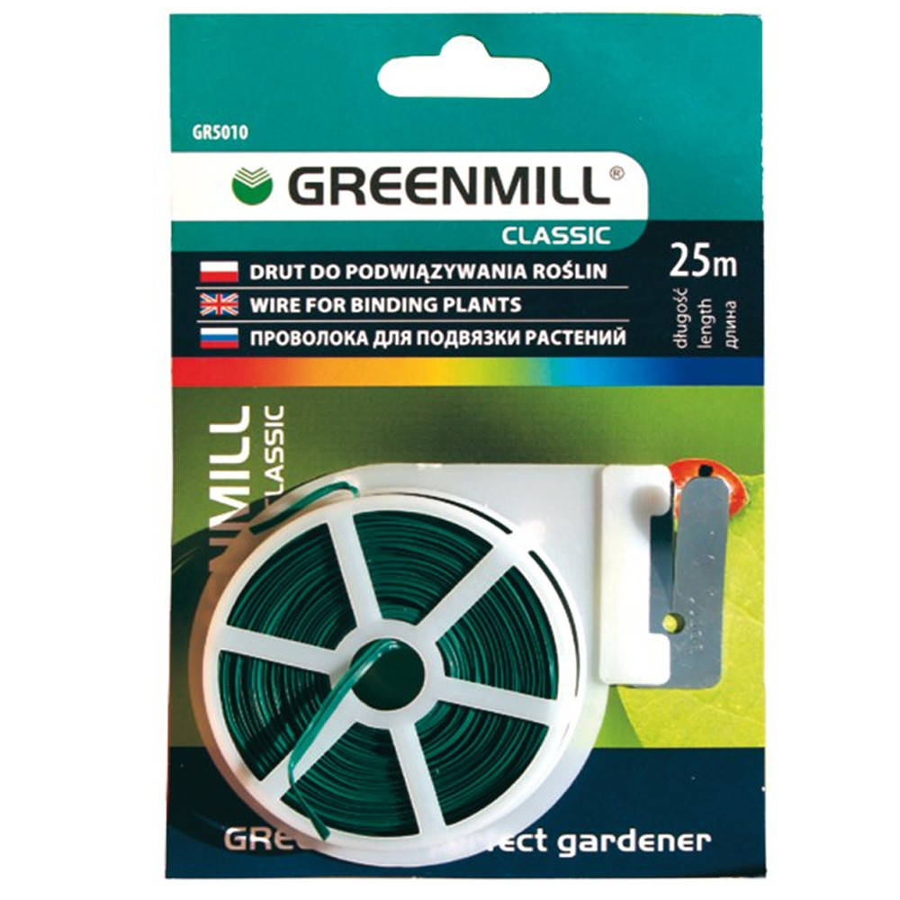 

Пластиковий дріт для підв'язування рослин Greenmill / Грінміл GR5010 (Польща)