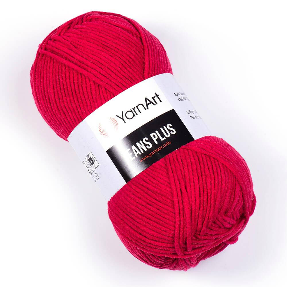 

Yarnart Jeans Plus № 51 темно-красный