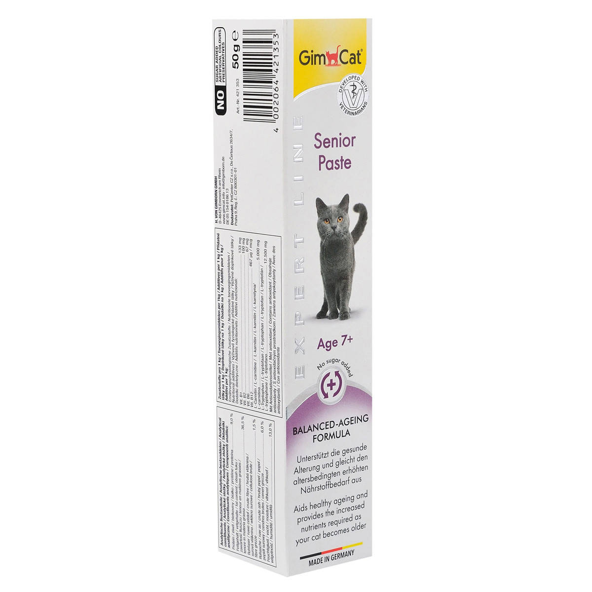 

GimCat Expert Line Senior 50 г Паста для підтримки здоров'я кішок старше 7 років