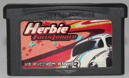 

Картридж для GameBoy Advance, игры на GBA, "Herbie fully loaded"
