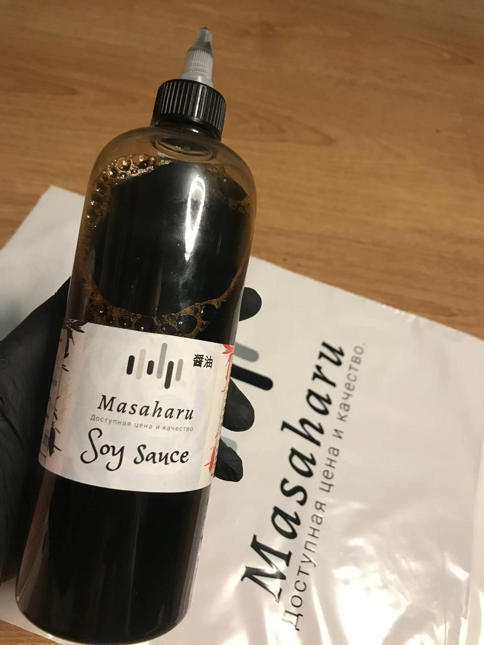 

Соус соевый с диспенсером (концентрат), Soy sauce (concentrated) 500мл