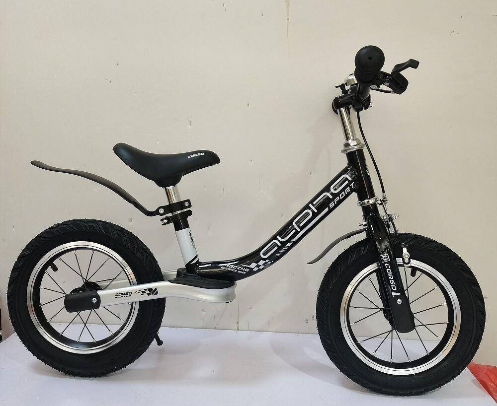 

Велобег Corso "Alpha Sport" 12800 стальная рама, ручной тормоз. Беговел