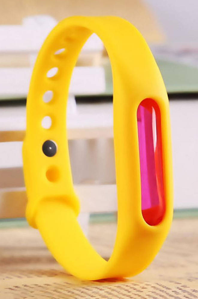 

Браслет для защиты от комаров и насекомых желтый 135881M