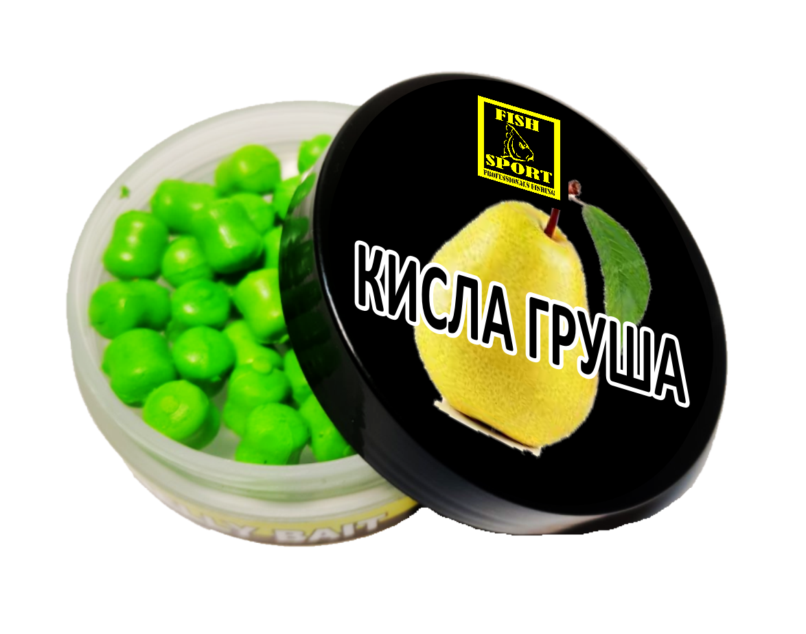 

Дамбелсы желейные (Кислая груша) плавающие банка 10*8mm, Зелёный