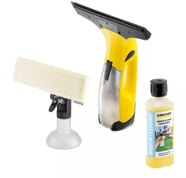 

Мойка для окон Karcher WV2 + жидкость Karcher 0,5 л. в подарок, Желтый