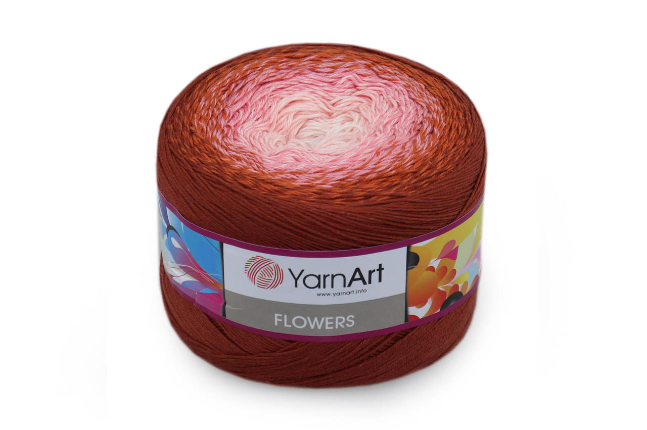 

YarnArt Flowers, №288, Секционное крашение