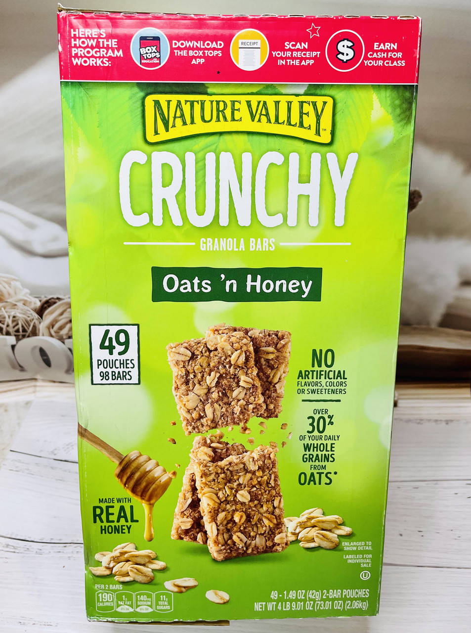 

Блок батончиков из гранолы с медом Nature Valley Crunchy Granola Bars