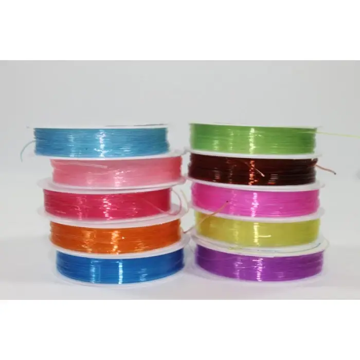 

Силиконовая нитка резинка разноцветная