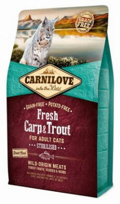 

Carnilove (Карнилав) Carp & Trout Sterilised Беззерновой корм для стерилизованных кошек 6 кг