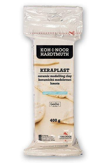 

Глина для лепки Keraplast Koh-i-noor 400 грамм белая легкая, 32101, Белый