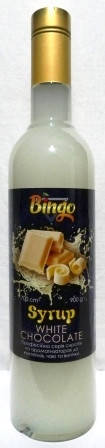 

Сироп для кофе и мороженого BINGO "Белый шоколад" 0,9л