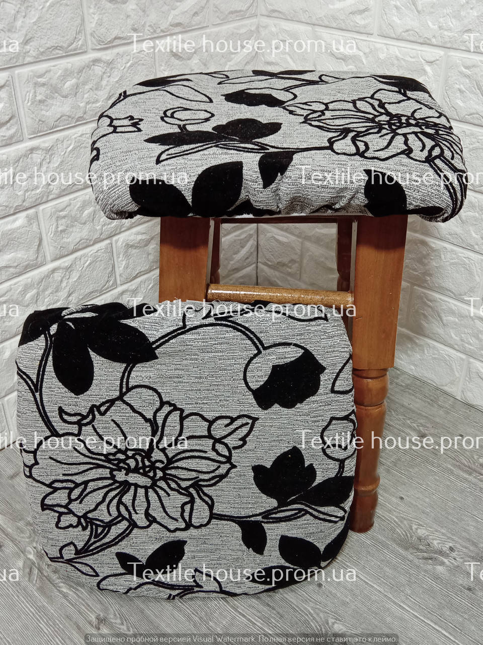 

Чехол на табуретки на резинке,комплект 4 шт.