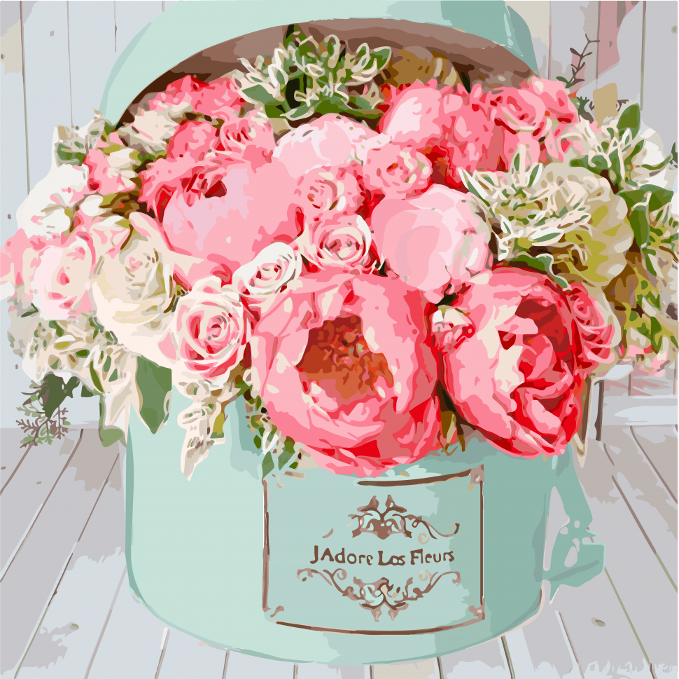 

Картина по номерам Коробочка счастья